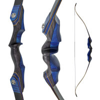 SPIDERBOWS Sparrow Carbon Sky - 60 Zoll - 20 lbs - Take Down Recurvebogen | Rechtshand