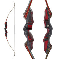 SPIDERBOWS Sparrow Carbon Fire - 60 Zoll - 25 lbs - Take Down Recurvebogen | Rechtshand
