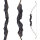 SPIDERBOWS Blizzard Carbon Dark - 66 Zoll - 40 lbs - Take Down Recurvebogen | Rechtshand