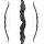 SPIDERBOWS Blizzard Carbon Dark - 66 Zoll - 40 lbs - Take Down Recurvebogen | Rechtshand