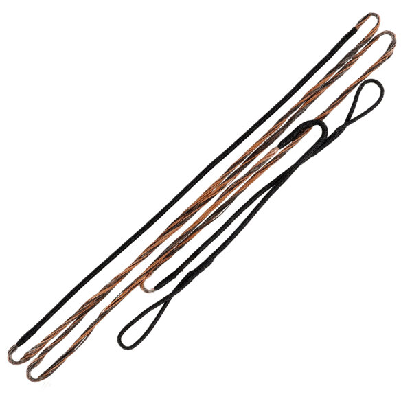 SPIDERBOWS Sehne - 64 Zoll | 14 Stränge | Endlos | Farbe: Schwarz / Bronze