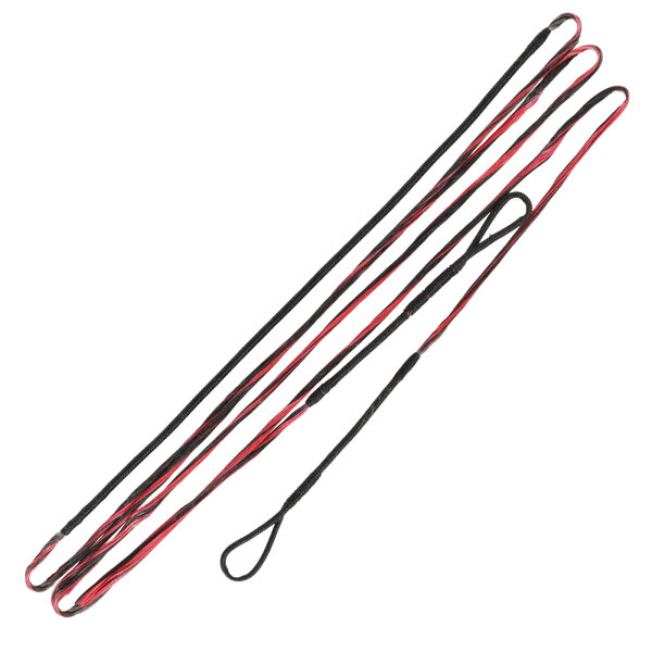 SPIDERBOWS Cloud - Sehne - 64 Zoll | Endlos | Farbe: Schwarz / Rot