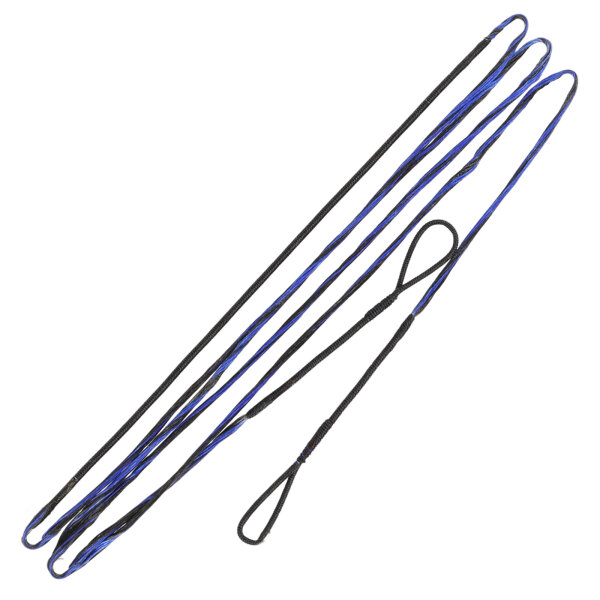 SPIDERBOWS Sehne - 64 Zoll | 14 Stränge | Endlos | Farbe: Schwarz / Blau