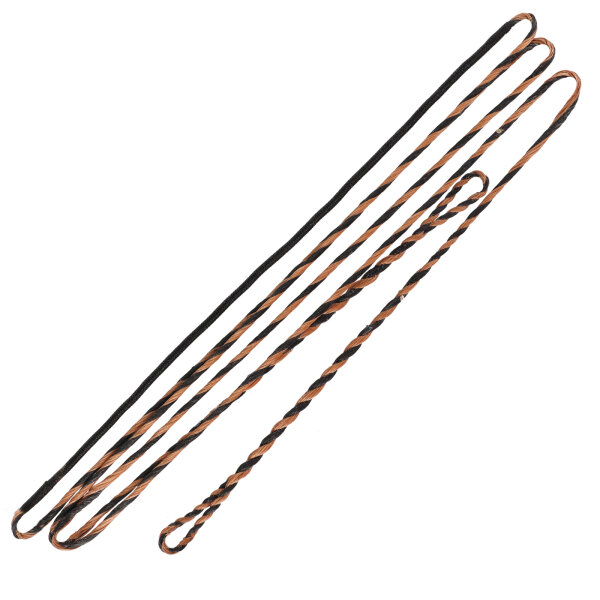 SPIDERBOWS Sehne - 62 Zoll | 14 Stränge | Flämisch gespleißt | Farbe: Schwarz / Bronze