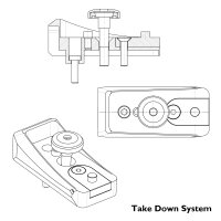 SPIDERBOWS - DUAL - Grundplatte + ILF-System + Take Down System | Farbe: Rot