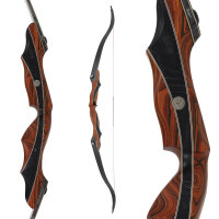 C.V. EDITION by SPIDERBOWS Condor Trinity - Cocobolo - 64 Zoll - 30 lbs | CVX - Take Down Recurvebogen | Linkshand