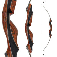 C.V. EDITION by SPIDERBOWS Condor Trinity - Cocobolo - 64 Zoll - 30 lbs | CVX - Take Down Recurvebogen | Linkshand