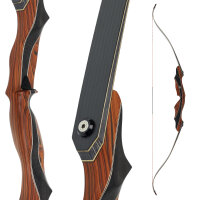 C.V. EDITION by SPIDERBOWS Condor Trinity - Cocobolo - 64 Zoll - 30 lbs | CVX - Take Down Recurvebogen | Linkshand