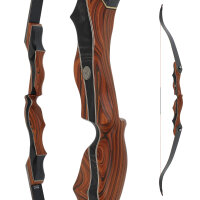 C.V. EDITION by SPIDERBOWS Condor Trinity - Cocobolo - 68 Zoll - 30 lbs | CVX - Take Down Recurvebogen | Rechtshand