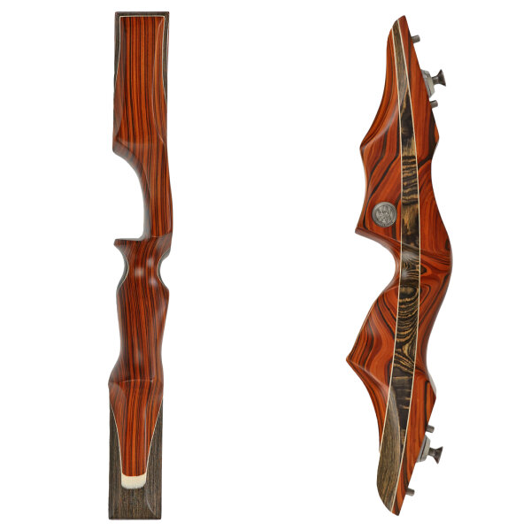 Mittelstück | SPIDERBOWS - Hawk - SRF Design - SWS - 15 Zoll - Cocobolo | Rechtshand