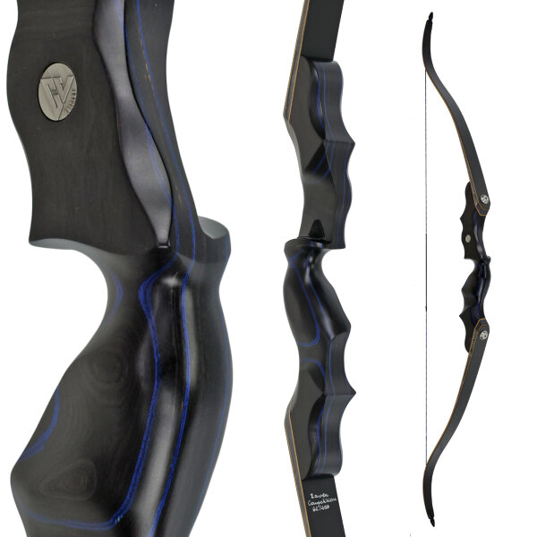 C.V. EDITION by SPIDERBOWS - Raven Blue Competition - 62 Zoll - 50 lbs | Linkshand