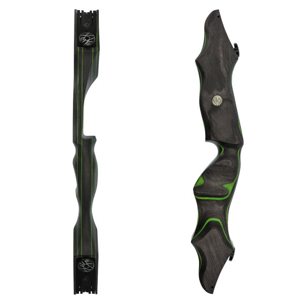 Mittelstück | C.V. EDITION by SPIDERBOWS - Raven Competition - ILF - Green - 21 Zoll | Linkshand