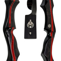 Mittelst&uuml;ck | SPIDERBOWS - Hawk - Competition - SWS - 19 Zoll - Schwarz/Rot | Rechtshand