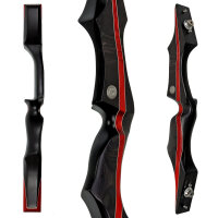 Mittelst&uuml;ck | SPIDERBOWS - Hawk - Competition - SWS - 19 Zoll - Schwarz/Rot | Linkshand