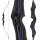 SPIDERBOWS - Hawk - Competition - SWS - 60 Zoll - 25-50 lbs - Take Down Recurvebogen | Farbe: Schwarz/Blau