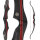 SPIDERBOWS - Hawk - Competition - SWS - 60 Zoll - 25-50 lbs - Take Down Recurvebogen | Farbe: Schwarz/Rot