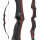 SPIDERBOWS - Hawk - Competition - SWS - 60 Zoll - 25-50 lbs - Take Down Recurvebogen | Farbe: Schwarz/Rot