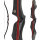 SPIDERBOWS - Hawk - Competition - SWS - 60 Zoll - 25-50 lbs - Take Down Recurvebogen | Farbe: Schwarz/Rot