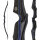 SPIDERBOWS - Hawk - Competition - SWS - 62 Zoll - 25-50 lbs - Take Down Recurvebogen | Farbe: Schwarz/Blau