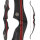 SPIDERBOWS - Hawk - Competition - SWS - 62 Zoll - 25-50 lbs - Take Down Recurvebogen | Farbe: Schwarz/Rot