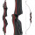 SPIDERBOWS - Hawk - Competition - SWS - 62 Zoll - 25-50 lbs - Take Down Recurvebogen | Farbe: Schwarz/Rot