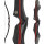 SPIDERBOWS - Hawk - Competition - SWS - 64 Zoll - 25-50 lbs - Take Down Recurvebogen | Farbe: Schwarz/Rot