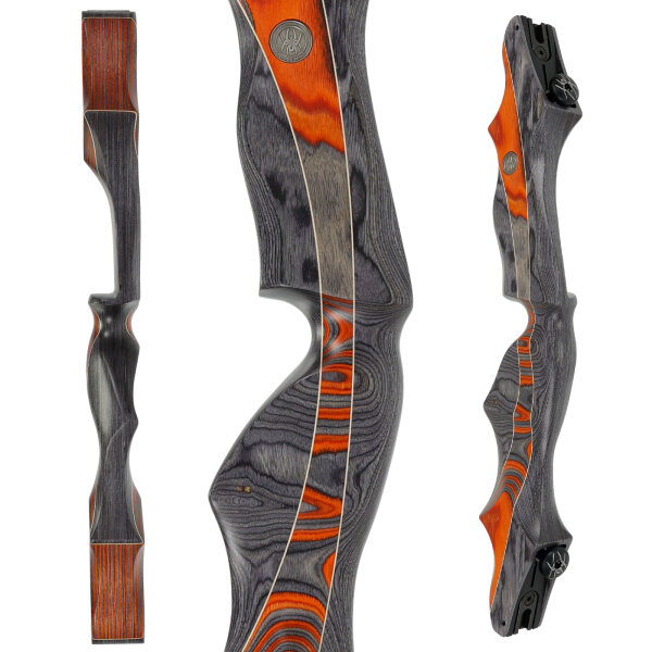 Mittelstück | SPIDERBOWS Blizzard - 19 Zoll - ILF | Silber/Orange | Linkshand