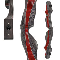 Mittelst&uuml;ck | SPIDERBOWS Blizzard - 19 Zoll - SWS | Silber/Rot | Rechtshand