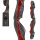 Mittelst&uuml;ck | SPIDERBOWS Blizzard - 19 Zoll - SWS | Silber/Rot | Rechtshand