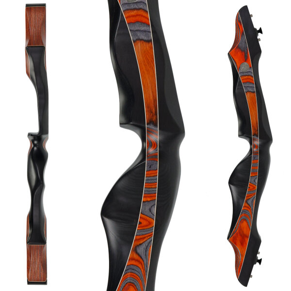 Mittelstück | SPIDERBOWS Blizzard - 19 Zoll - SWS | Schwarz/Orange | Rechtshand