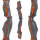 Mittelst&uuml;ck | SPIDERBOWS Blizzard - 19 Zoll - SWS | Silber/Orange | Linkshand