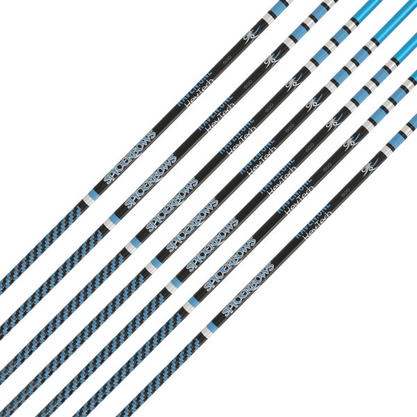 Schaft | SPIDERBOWS Raven.One KevTech - 4,2mm - Carbon | Farbe: Blau | Spine: 600 | 30,0 Zoll