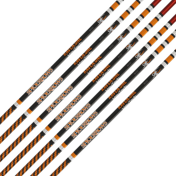 Schaft | SPIDERBOWS Raven.One KevTech - 4,2mm - Carbon | Farbe: Orange | Spine: 1000 | 28,0 Zoll