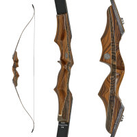 SPIDERBOWS - Hawk - SWS - 60 Zoll - 25-50 lbs - Take Down Recurvebogen | Farbe: Cocobolo